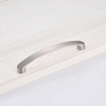 Lot de 5 poign�e meuble cuisine en nickel bross� poign�e d'armoire poign�e meuble - poign�es tiroirs ...