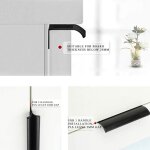 Lot de 5 poign�es de tiroir de style moderne � bord arrondi, dissimul�es dans un placard ou une cuisine. ...