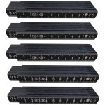 Lot de 5 r�gles pliables en plastique, 1 m de long, incassables, noires, id�ales pour le bricolage, la ...