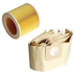 Lot de 5 sacs � poussi�re et de filtres � cartouche pour aspirateur wd3 premium, 3. 300 m, 3. 200, wd3. ...