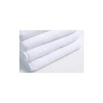 Lot de 5 serviettes de bain blanches 50 x100 cm 100% coton 500g / m2