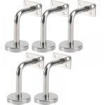 Lot de 5 support main courante inox - murale supports de main courante pour escalier exterieur int�rieur, ...