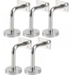 Lot de 5 support main courante inox - murale supports de main courante pour escalier exterieur intrieur, ...