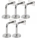 Lot de 5 support main courante inox - murale supports de main courante pour escalier exterieur intrieur, ...