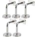 Lot de 5 support main courante inox - murale supports de main courante pour escalier exterieur intrieur, ...