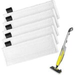 Lot de 5 tampons de nettoyage � la vapeur, accessoires pour nettoyeurs � vapeur, compatibles avec karcher ...