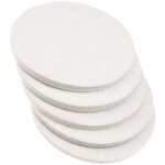 Lot de 5 tampons de polissage en feutre de laine 125 mm x 10 mm (l x l) pour verre, plastique, m�tal, ...