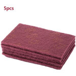 Lot de 5 tampons � r�curer abrasifs industriels (rouges � grain fin)