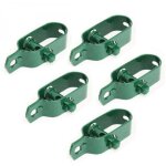 Lot de 5 tendeurs en acier galvanis plastifi n3 pour fil de grillage ou autre vert