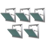 Lot de 5 trappes de visite alu hydro semin 200 mm x 200 mm x 12. 5 mm - ouverture poussez / lchez - ...