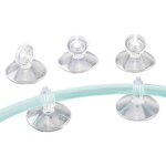 Lot de 5 ventouses pour aquarium, tuyau d'air, pompe � air, support de tuyau d'air transparent, accessoires ...