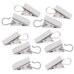 Lot de 5 x 10 pinces  rideaux robustes avec crochets, pinces  ressort et pingles