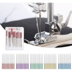 Lot de 50 aiguilles universelles pour machine à coudre, tige de couleur, fil anti - saut, pointe en alliage, ... Lot de 50 aiguilles universelles pour machine à coudre, tige de couleur, fil anti - saut, pointe en alliage, ...