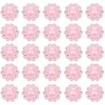 Lot de 50 boutons dcoratifs sans trou pour loisirs cratifs, boutons sertis de diamants