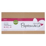 Lot de 50 cartes carrées écologiques avec enveloppes 14 x 14 cm Lot de 50 cartes carrées écologiques avec enveloppes 14 x 14 cm