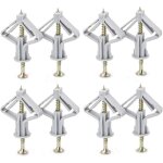 Lot de 50 chevilles et vis pour plaque de pl�tre - fixation murale robuste - en plastique - tube d'expansion ...