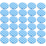 Lot de 50 couvercles bocaux confitures �tanches 63mm, r�utilisables pour protection