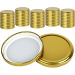 Lot de 50 couvercles � visser, couvercle pot confiture 82mm, couvercles pour pots de confiture, bouchons ...