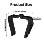 Lot de 50 crochets pour décoration noël, gouttière, clôture, noir Lot de 50 crochets pour décoration noël, gouttière, clôture, noir