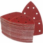Lot de 50 feuilles abrasives triangles papier pon�age de 105 x 152 mm, grain 80, adapt�es pour diff�rentes ...
