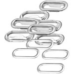 Lot de 50 ?illets � ?illets ovales pour tissu, cuir, sacs � main, boucles, fabrication de banni�res, ...