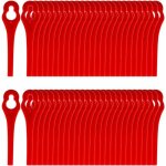 Lot de 50 lames compatible pour ferrex aldi far 20 - i coupe bordure, lame en plastique pour tondeuse ...