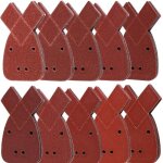 Lot de 50 patins de ponceuse pour souris assortis grain 40 / 60 / 80 / 100 / 120 pour remplacement, feuilles ...