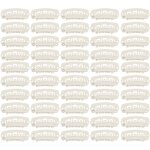 Lot de 50 pinces � cheveux en forme de u � 6 dents avec �lastique pour extensions, couleur beige.