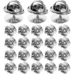 Feiyue - lot de 50 pinces  cravate vierges avec dos d'embrayage (chrom)