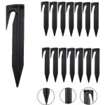 Lot de 50 piquets de bord en plastique ? pour pelouse et cl�tures d'animaux