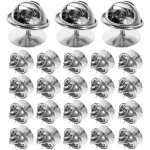 Lot de 50 punaises d'embrayage vierges avec dos d'embrayage (chrome) Lot de 50 punaises d'embrayage vierges avec dos d'embrayage (chrome)