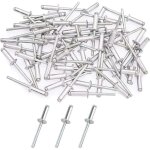 Lot de 50 rivets aveugles en alliage d'aluminium de qualit industrielle pour diffrentes pices mtalliques ...