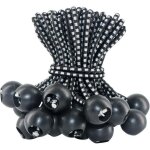 Lot de 50 tendeurs �lastiques de 10 cm avec boules pour tonnelles, b�ches, tentes, auvents, banni�res ...