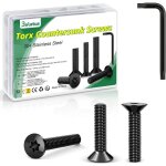 Lot de 50 vis � t�te frais�e m3 x 10 mm, en acier inoxydable 304, avec cl� torx et bo�te conformes � ...