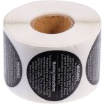 Lot de 500 autocollants d'avertissement pour bougies, tiquettes d'avertissement de scurit pour la ...