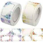 Lot de 500 �tiquettes autocollantes pour pots de confiture, 2 rouleaux, pour la cuisine, la mise en conserve ...