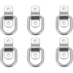 Lot de 6 anneaux d'arrimage robustes pour montage, fixation, sangles, taquets, crochets, ancrages de ... Lot de 6 anneaux d'arrimage robustes pour montage, fixation, sangles, taquets, crochets, ancrages de ...