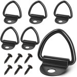 Lot de 6 anneaux en v, anneaux de construction, heavy duty 85 x 63 mm, anneau de montage en v, avec accessoire ...