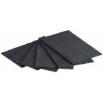 Lot de 6 assiettes 30x20 cm en ardoise anthracite Lot de 6 assiettes 30x20 cm en ardoise anthracite