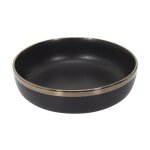 Lot de 6 assiettes creuses 'moscou' 17cm noir