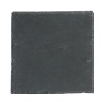 Lot de 6 assiettes  dessert carres  ardoise  20cm gris