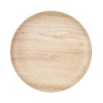Lot de 6 assiettes  dessert 'effet bambou' 20cm naturel
