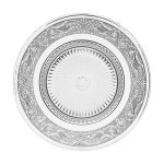 Secret de gourmet - lot de 6 assiettes  dessert 'renaissance' 20cm transparent