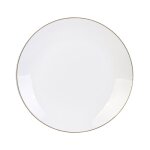 Lot de 6 assiettes plates 'liser' 27cm blanc