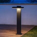 Lot de 6 bornes solaires estrella avec détecteur de mouvements 600 lumens h50cm Lot de 6 bornes solaires estrella avec détecteur de mouvements 600 lumens h50cm