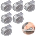Lot de 6 boutons de plaque de cuisson, boutons de cuisine de 6 mm, boutons de four, boutons de commande ...