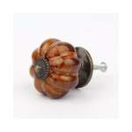 Lot de 6 boutons de tiroir forme citrouille poign�es meuble en c�ramique antiques pour placard armoire ...