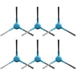 Lot de 6 brosses lat�rales de rechange pour aspirateur robot cecotec conga - compatible mod�les 3290 ...