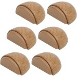 Lot de 6 but�e de portes - arr�t de porte adhesive en bois pour sol et parquet ? stop porte adh�sif - ...
