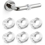 Ymyny - lot de 6 butes de porte butoir de porte transparent, protection de poigne de porte hautement ...